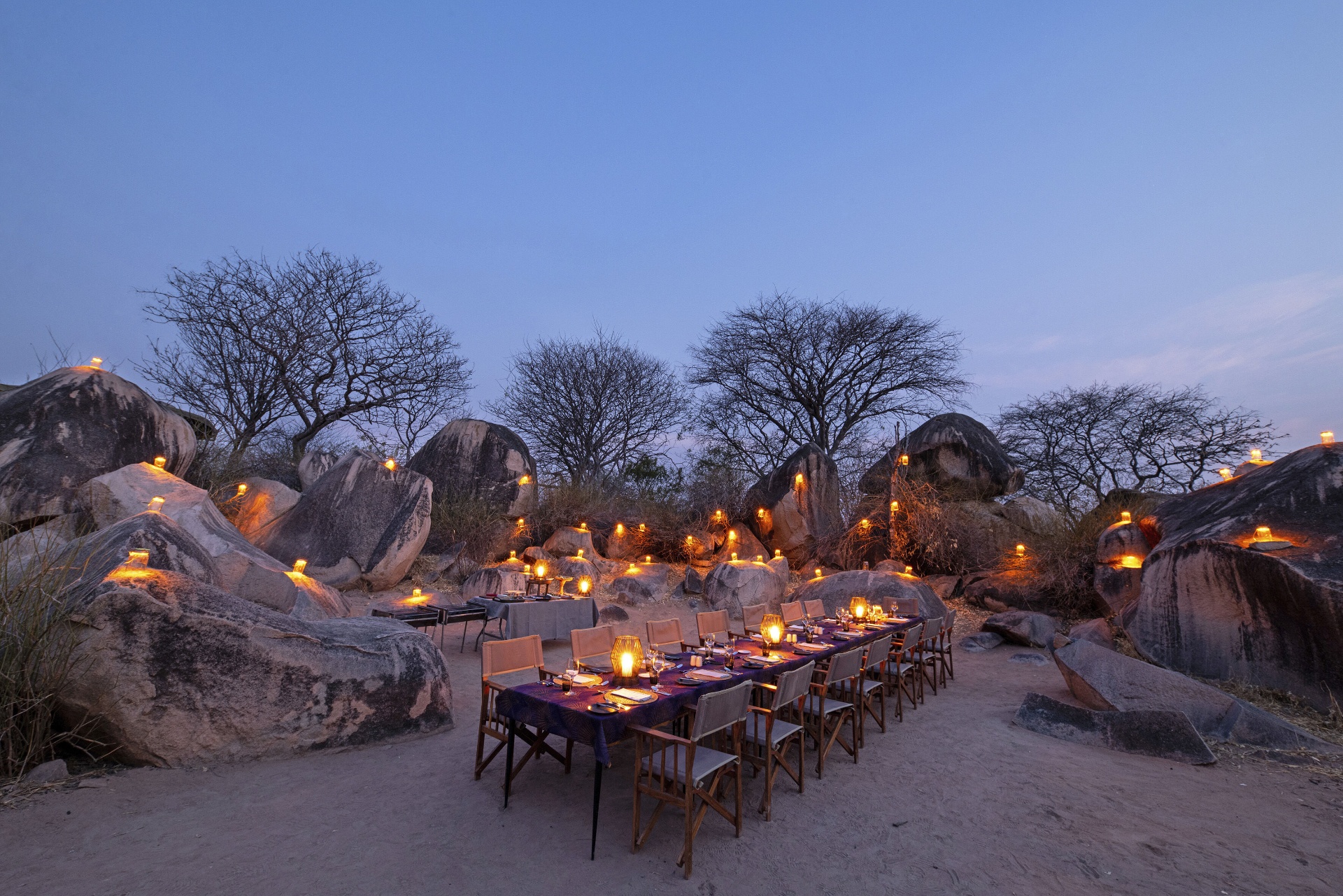 Dinner Among the Boulders