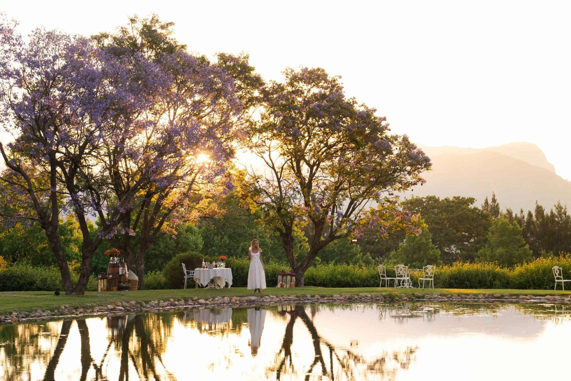 Sundowners by the Dam