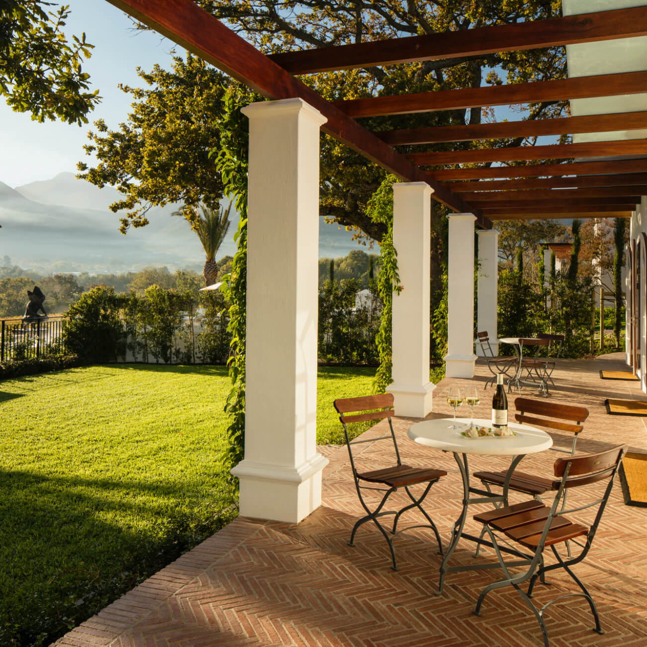 Pergola Terrace with Mountain Views