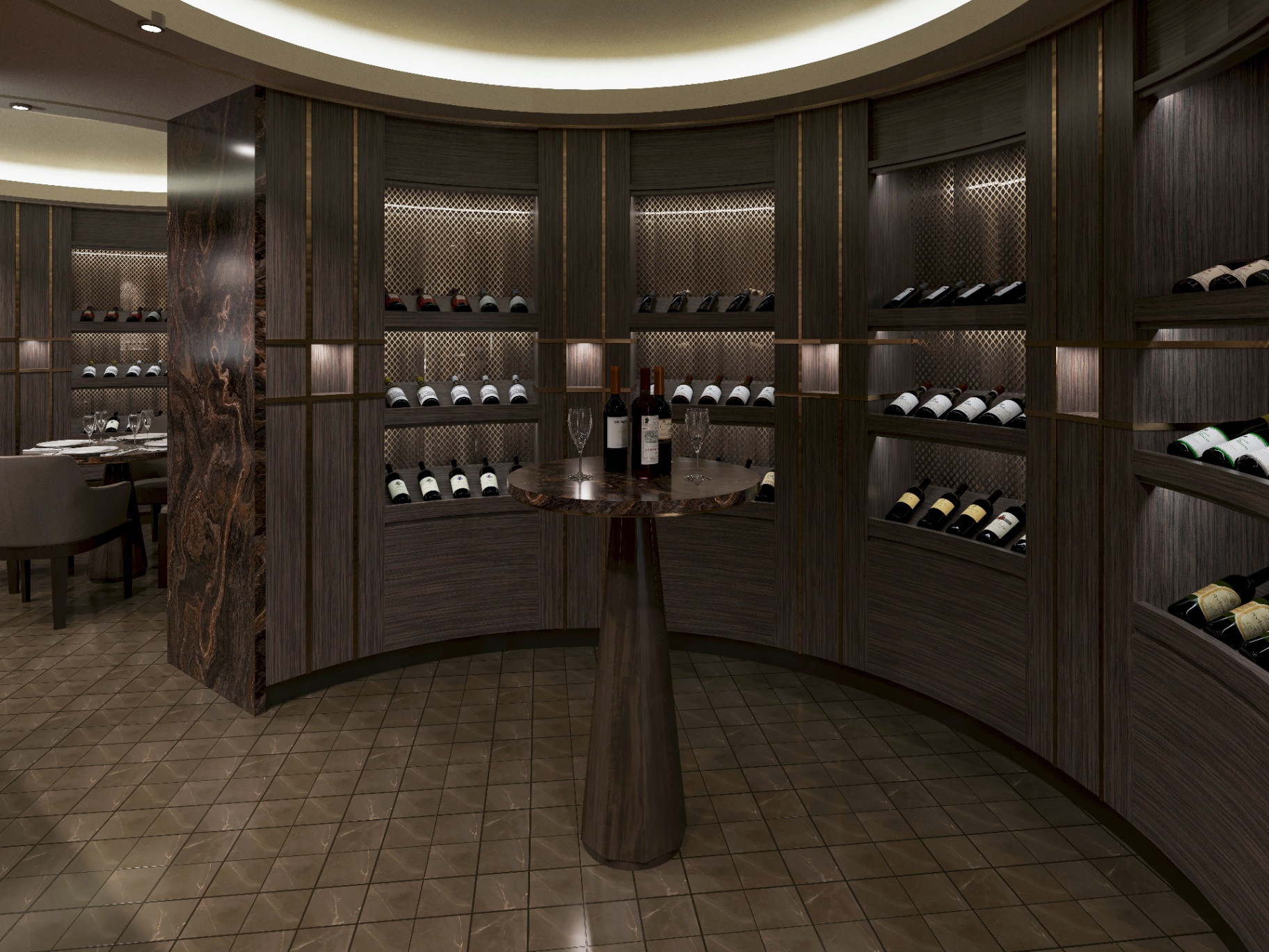 EXPLORA III — The Cellar — Tasting Nook