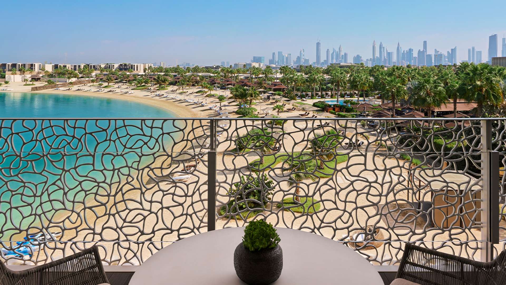 Guest Room Balcony with Skyline Views