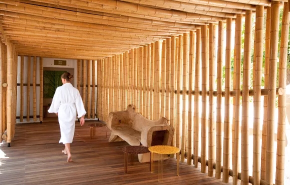 Garden Spa Bamboo Walkway