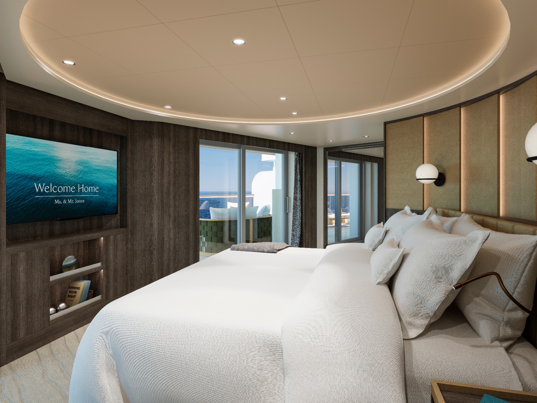 EXPLORA III — Ocean Terrace Suite — Bedroom