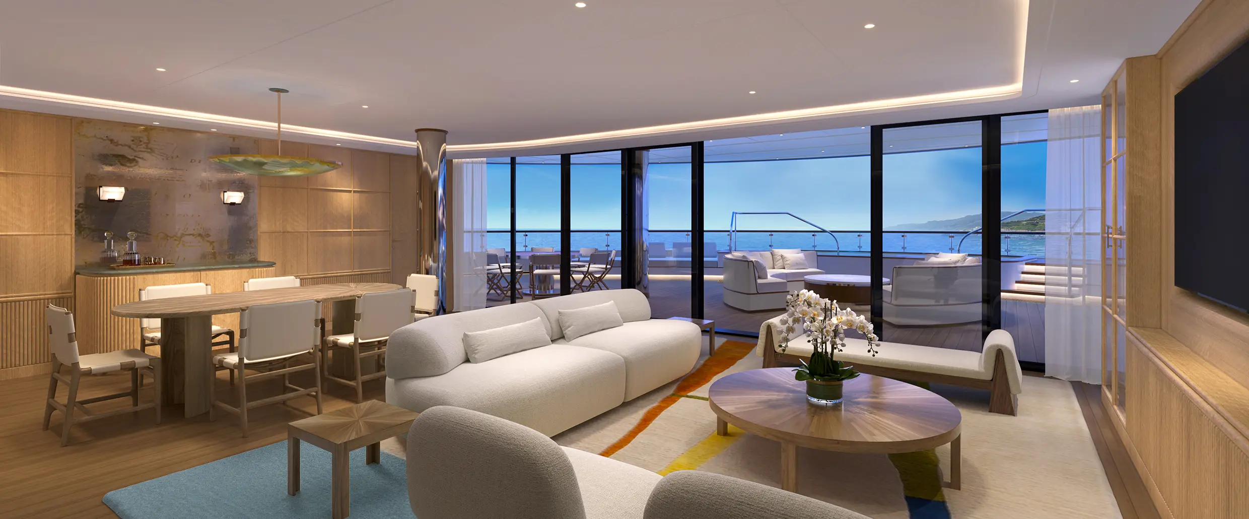 Four Seasons I — Saint-Tropez Suite Living Room
