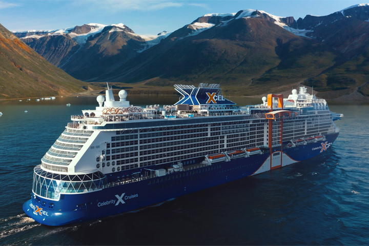 Celebrity Cruises ship at sea