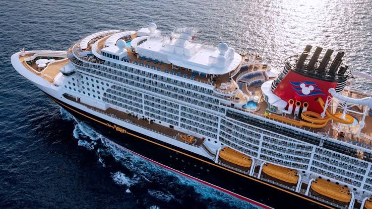 Disney Cruise Line ship at sea