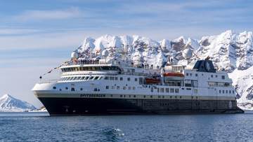 HX Expeditions ship at sea