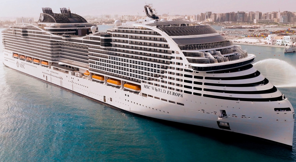 MSC Cruises ship at sea