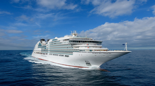 Seabourn ship at sea