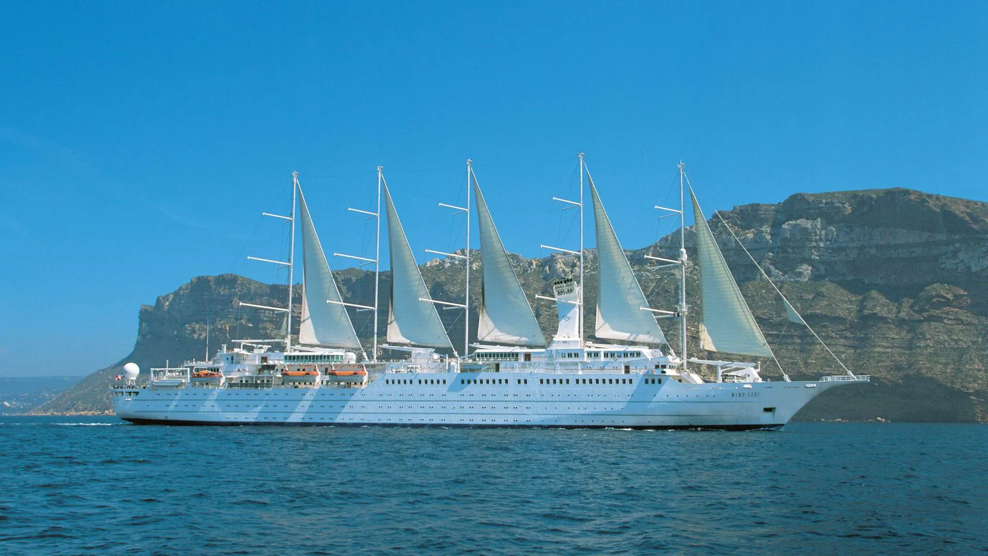 Windstar Cruises ship at sea